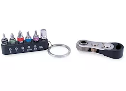 Performance Tool 7 pc micro 1/4in bit ratchet set