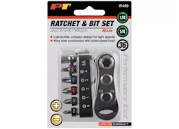 Performance Tool 7 pc micro 1/4in bit ratchet set