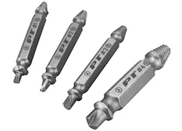 Performance Tool X-trax screw remover set, 4 pc