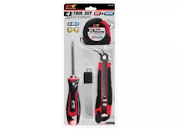Performance Tool Tool set w/ 2-in-1 screwdriver, 4 pcs
