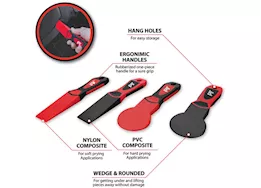 Performance Tool Trim removal tool set, 4 pcs