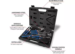 Performance Tool Trim clip lifting tool set, 8 pcs