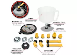 Performance Tool Spill proof coolant funnel kit