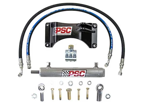 PSC Motorsports 05-22 F250/F350 4WD CYLINDER ASSIST STEERING KIT COMPLETE BOLT W/ 1.75IN TIE ROD CLAMP