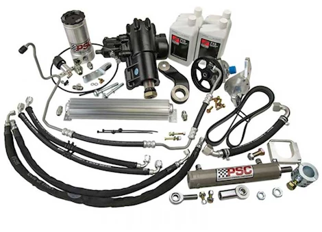 PSC Motorsports 12-18 wrangler 3.6l pentastar engine cylinder assist steering kit w/ the big bore xd steering gear Main Image