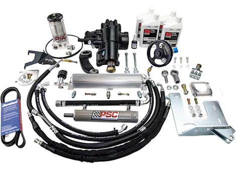 PSC Motorsports 07-11 wrangler 3.8l egh engine cylinder assist steering kit w/ the big bore xd steering gear Main Image