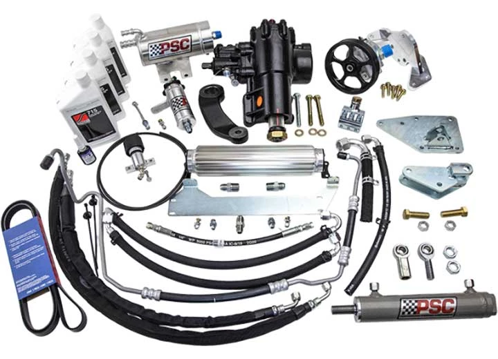 PSC Motorsports 18-20 WRANGLER 3.6L PENTASTAR NON-ETORQUE ENG W/NON-HYDRAULIC MOUNT CYL ASSIST STEERING KIT OE AXLES