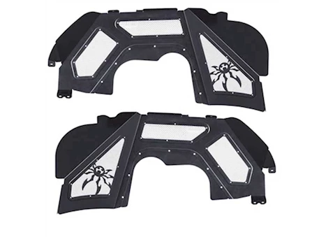 Poison Spyder Customs, Inc. 18-C WRANGLER JL/20-C GLADIATOR FRONT INNER FENDER KIT; VENTED; BLACK