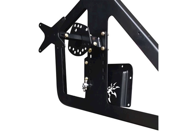 Poison Spyder Customs, Inc. 2018-2020 jeep wrangler jl frame mounted tire carrier (black) Main Image