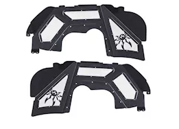 Poison Spyder Customs, Inc. 18-c wrangler jl/20-c gladiator front inner fender kit; vented; black