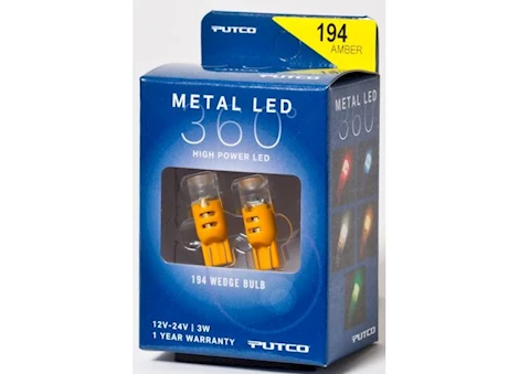 Putco 7443 - AMBER PLASMA LED METAL LED 360