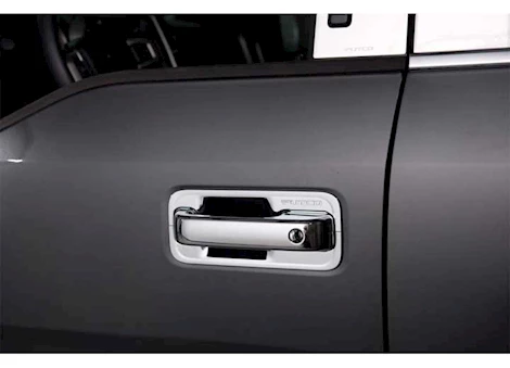 Putco 15-20 F150 4DR DELUXE CHROME DOOR HANDLE COVERS W/DRIVER KEYHOLE(COVERS FUNCTIONAL SENSORS)