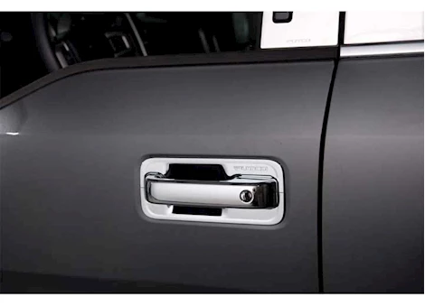Putco 15-20 F150/17-C F250/F350 SUPER DUTY 2DR DELUXE CHROME DOOR HANDLE COVERS W/DRIVER KEYHOLE