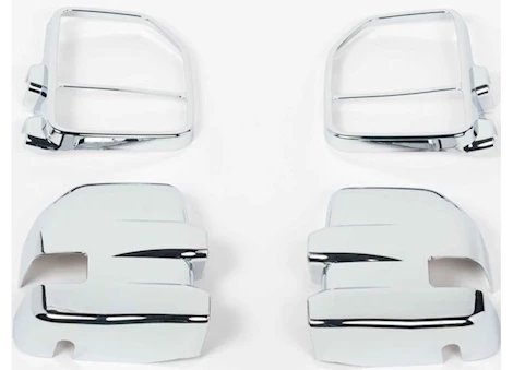 Putco 17-18 F150/17-C F250/F350/17-17 F450/F550 SD W/TOWING MIRRORS & SIDE MARKERS CHROME MIRRORS COVERS