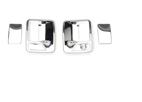 Putco 99-16 ford f250/f350 super duty 2dr w/o pass keyhole chrome door handle covers Main Image