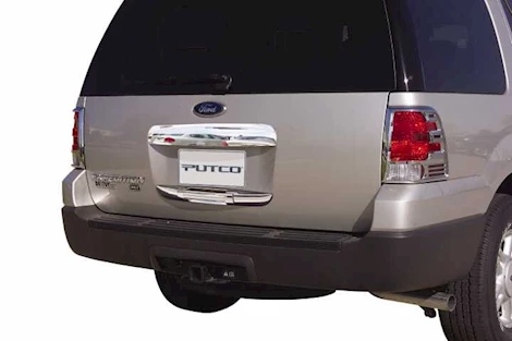 Putco 03-06 expedition chrome (upper section only) tailgate & rear handle covers Main Image