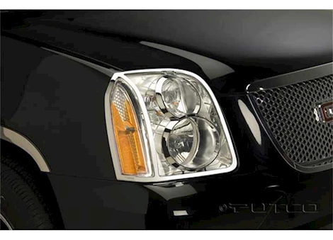 Putco 07-14 GMC YUKON/YUKON XL CHROME HEAD LAMP OVERLAYS & RINGS