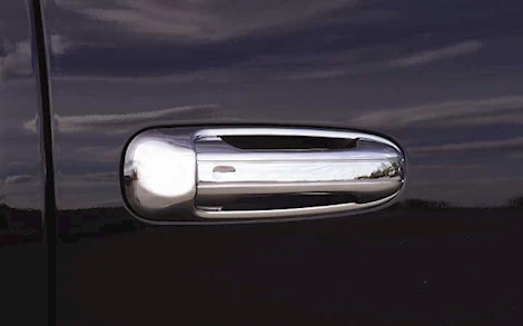 Putco 02-08 ram 1500/03-09 ram 2500/3500 2dr w/o passenger keyhole chrome door handle covers Main Image