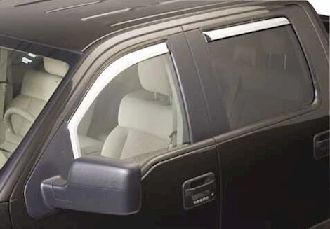 Putco 04-08 F150 SUPERCREW INCHANNEL CHROME SIDE WINDOW VISORS