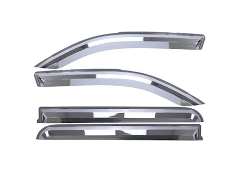 Putco 19-C RAM 1500 QUAD CAB 4 PC CHROME ELEMENT WINDOW VISORS