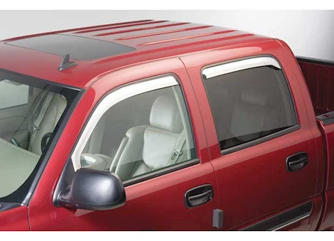 Putco 09-18 RAM 1500/10-C RAM 2500/3500 2PC FRONTS ONLY(NOT REGULAR CAB) ELEMENT CHROME WINDOW VISORS