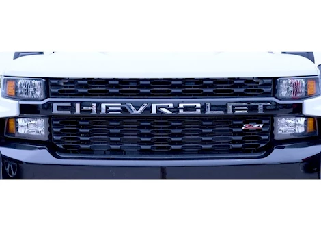 Putco 19-C SILVERADO 1500-GRILLE LETTERS-STAINLESS STEEL