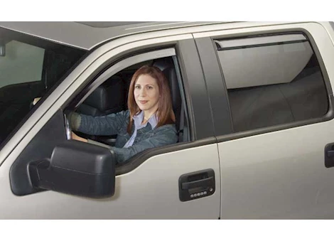 Putco Element Tinted In-Channel Window Visors - 4-Piece Set for SuperCrew Cab