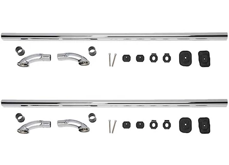 Putco 15-C F150 6.5FT BED LOCKER SIDE RAILS - STAINLESS STEEL