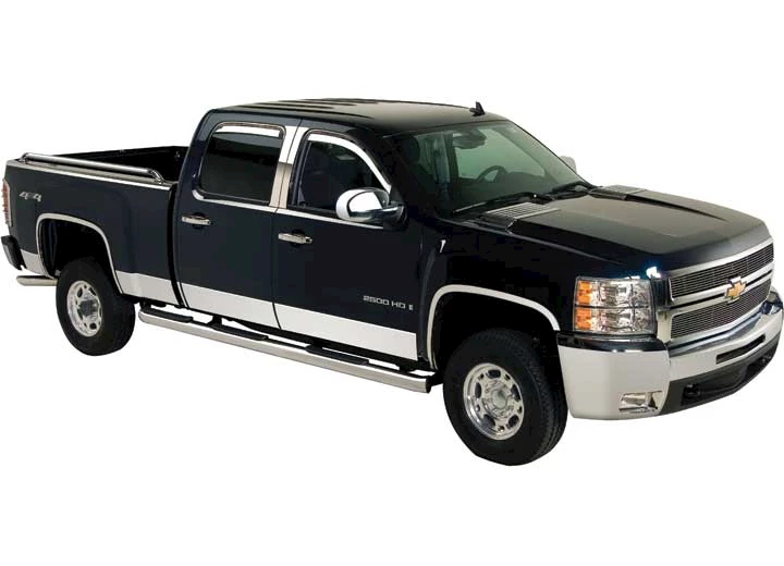 Putco 07-13 SILVERADO 1500/2500 CREW CAB SB(6.5) 6IN SS ROCKER PANELS