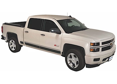 Putco 14-18 SILVERADO 1500/14-19 SIVAERADO 2500/3500D DOUBLE CAB BLACK PLATINUM ROCKER PANELS