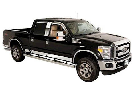 Putco 11-16 FORD F250/F350 CREW CAB 6.5FT BED STAINLESS STEEL ROCKER PANELS 12 PCS 6.25 INCHES WIDE