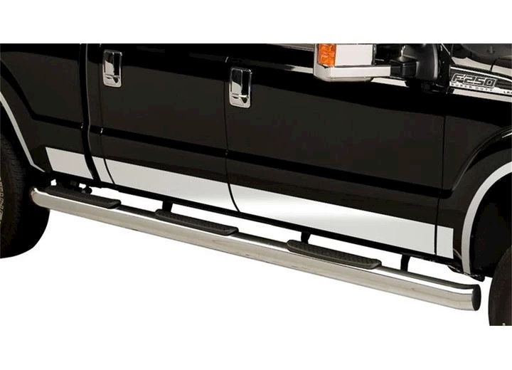 Putco 17-c f350 super duty crew cab 8ft box dually 12pcs 4.25in wide stainless rocker panels Main Image