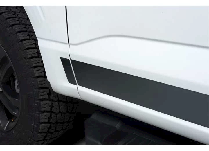 Putco 21-C F150 SUPER CREW 6.5 FT(4.25IN TALL/12 PIECES)BLACK PLATINUM ROCKER PANELS