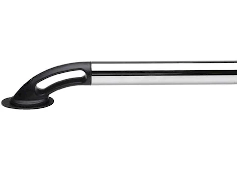 Putco 15-C F150 6.5FT BED NYLON TRADITIONAL LOCKER RAILS - STAINLESS STEEL W/BLACK END