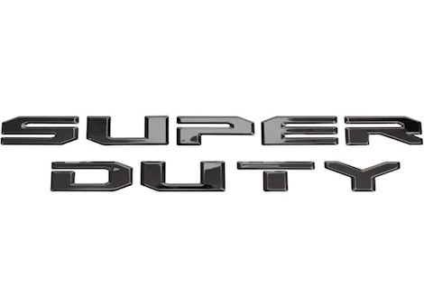 Putco 23-23 SUPER DUTY TAILGATE LETTERING EMBLEMS (BLACK PLATINUM)