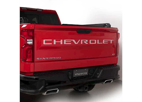 Putco 19-C SILVERADO LD TAILGATE LETTERS "CHEVROLET" STAMPED VERSION STAINLESS STEEL