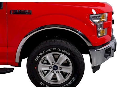 Putco 21-C F150 W/OR W/O FACTORY FENDER FLARES POLISHED STAINLESS STEEL FENDER TRIM