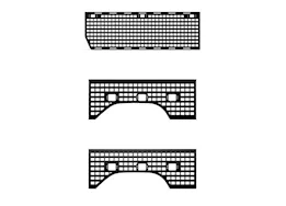 Putco 20-c silverado hd/sierra hd 6.8ft(standard box)molle driver side bed panel