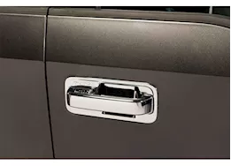 Putco 15-20 f150 4dr deluxe chrome door handle covers w/driver keyhole(covers functional sensors)