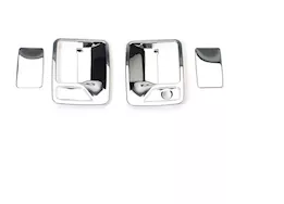 Putco 99-16 ford f250/f350 super duty 2dr w/o pass keyhole chrome door handle covers