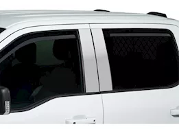 Putco 21-c f150-super crew set of 4 element chrome window visors