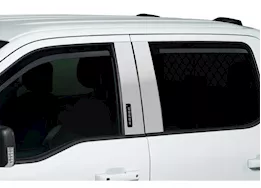 Putco 21-c f150-super crew set of 4 element chrome window visors