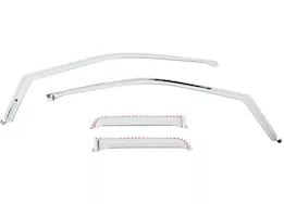 Putco 15-20 f150/17-c f250/f350 super cab 4pc element chrome window visors(in channel/tape on)