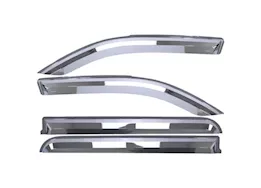 Putco 19-c ram 1500 quad cab 4 pc chrome element window visors