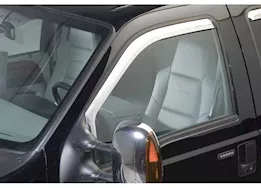 Putco 99-16 f250/f350/f450/f550 super duty crew cab/ext cab 2pc inchannel chrome side window visors