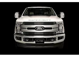 Putco 17-19 f250/f350/17-18 f450 super duty stamped black platinum tailgate/rear ford lettering emblems