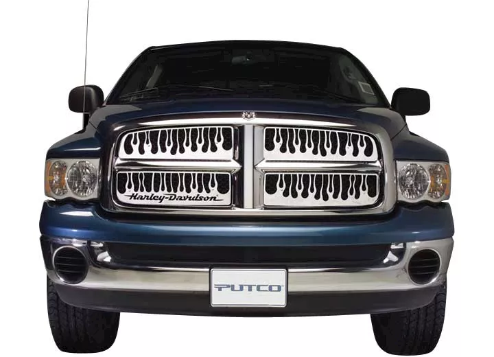 Putco 94-99 c/k suburban series/yukon/94-98 c/k series flaming inferno ss grille (w/logo cutout)