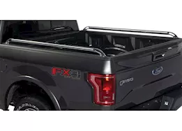 Putco 15-c f150 6.5ft bed locker side rails - stainless steel