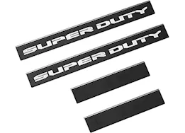 Putco 23-c f250/f350 super duty crew cab (w/super duty etching) door sills black plati