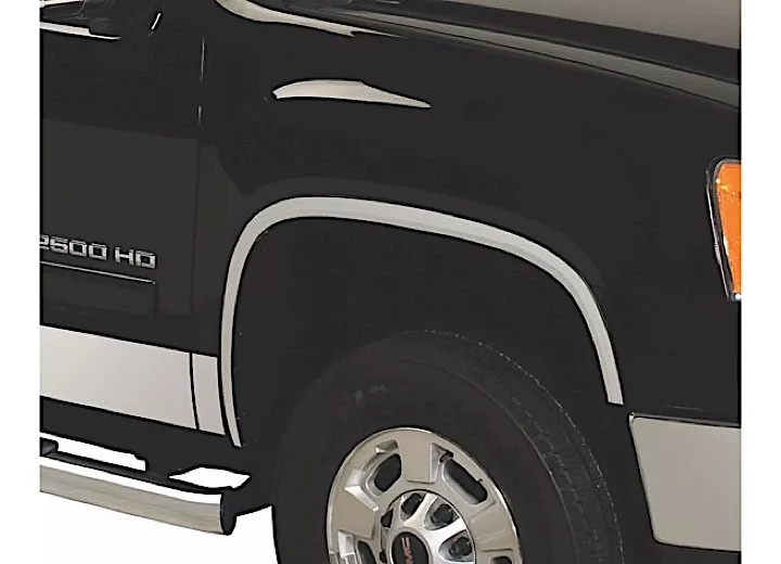 Putco 17-22 f250/f350(excl diesel) w/factory flares 3.5in wide stainless steel fender trim